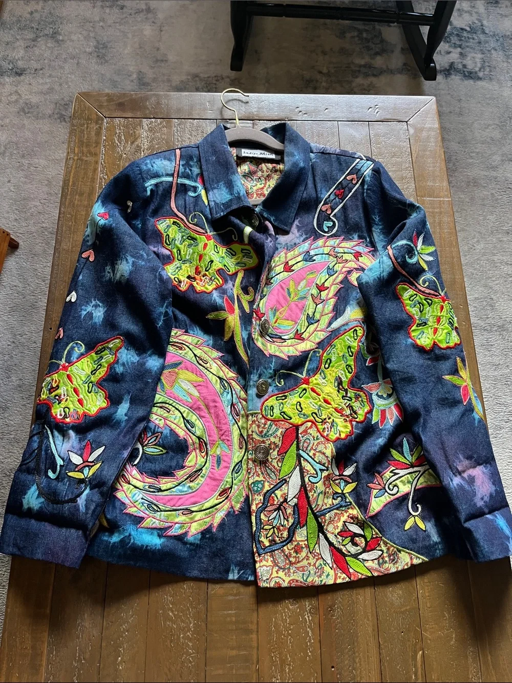 Vibrant Embroidered Jacket - Multicolor by indigo moon